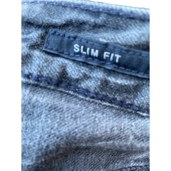 New Agolde Men Slim Fit Rockwell Gray Denim Distressed Destroyed Jeans Sz 32 - Picture 12 of 12